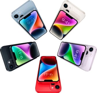 Foto 4 | Smartphone Apple iPhone 14 Plus 128 Gb Rojo Reacondicionado Desbloqueado - Venta Internacional