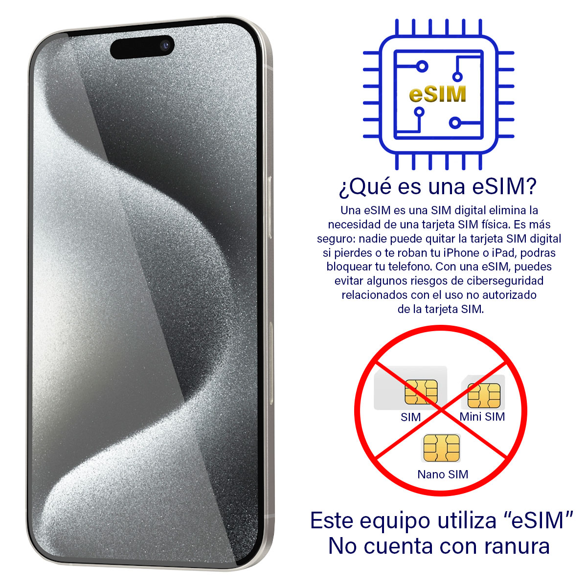 Foto 2 | Celular Apple Iphone 15 Pro 128 Gb Blanco Reacondicionado