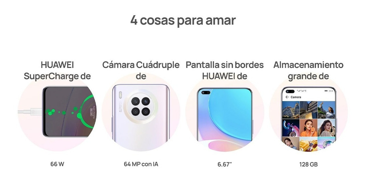 Foto 3 pulgar | Celular Huawei Nova 8i Dual Sim 6gb Ram 128gb Rom color Plateado Reacondicionado