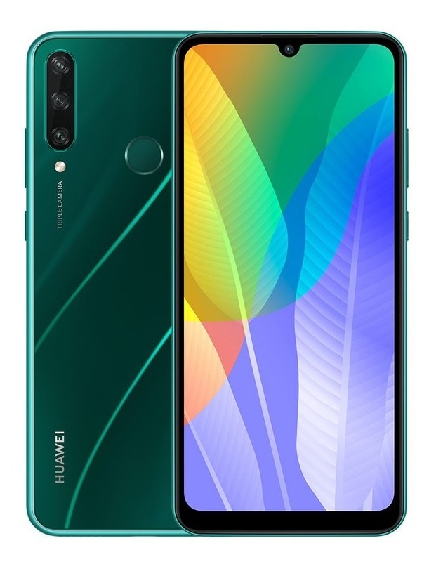 Foto 1 | Celular Huawei Y6p 64gb 3gb Triple Cámara Sensor de Huella Reacondicionado