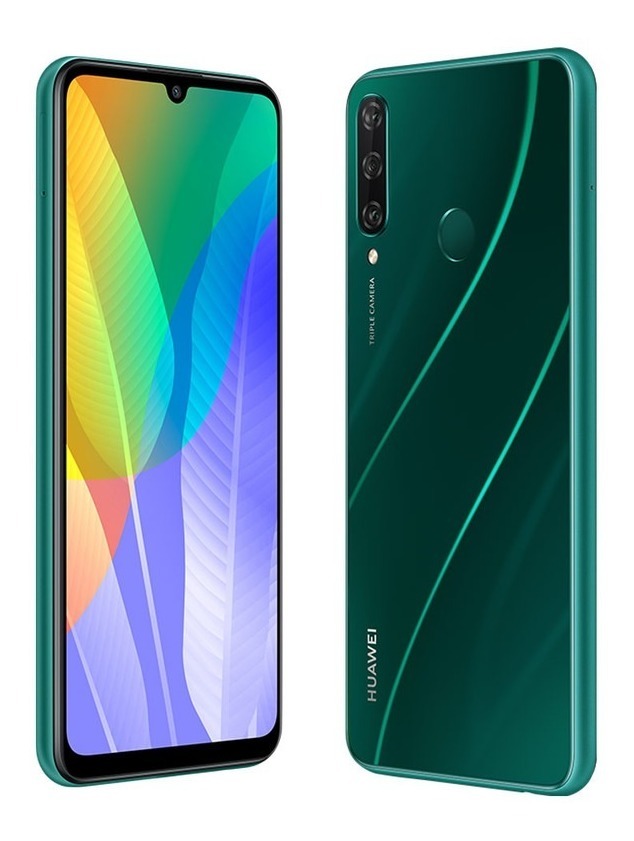 Foto 3 pulgar | Celular Huawei Y6p 64gb 3gb Triple Cámara Sensor de Huella Reacondicionado