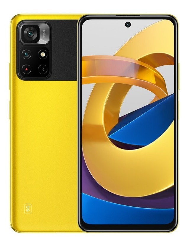 Foto 2 pulgar | Celular Xiaomi Poco M4 Pro 5g 64+4gb Ram Sim Doble color Amarillo Reacondicionado