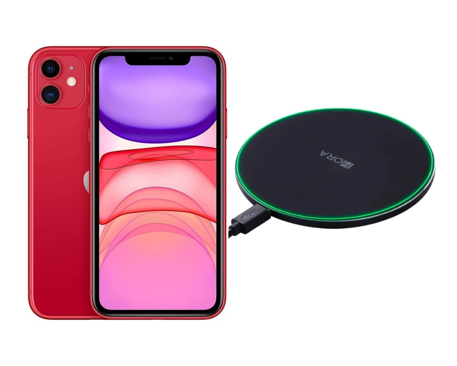 Celular iPhone 11 Reacondicionado 128gb color Rojo más Cargador Genérico