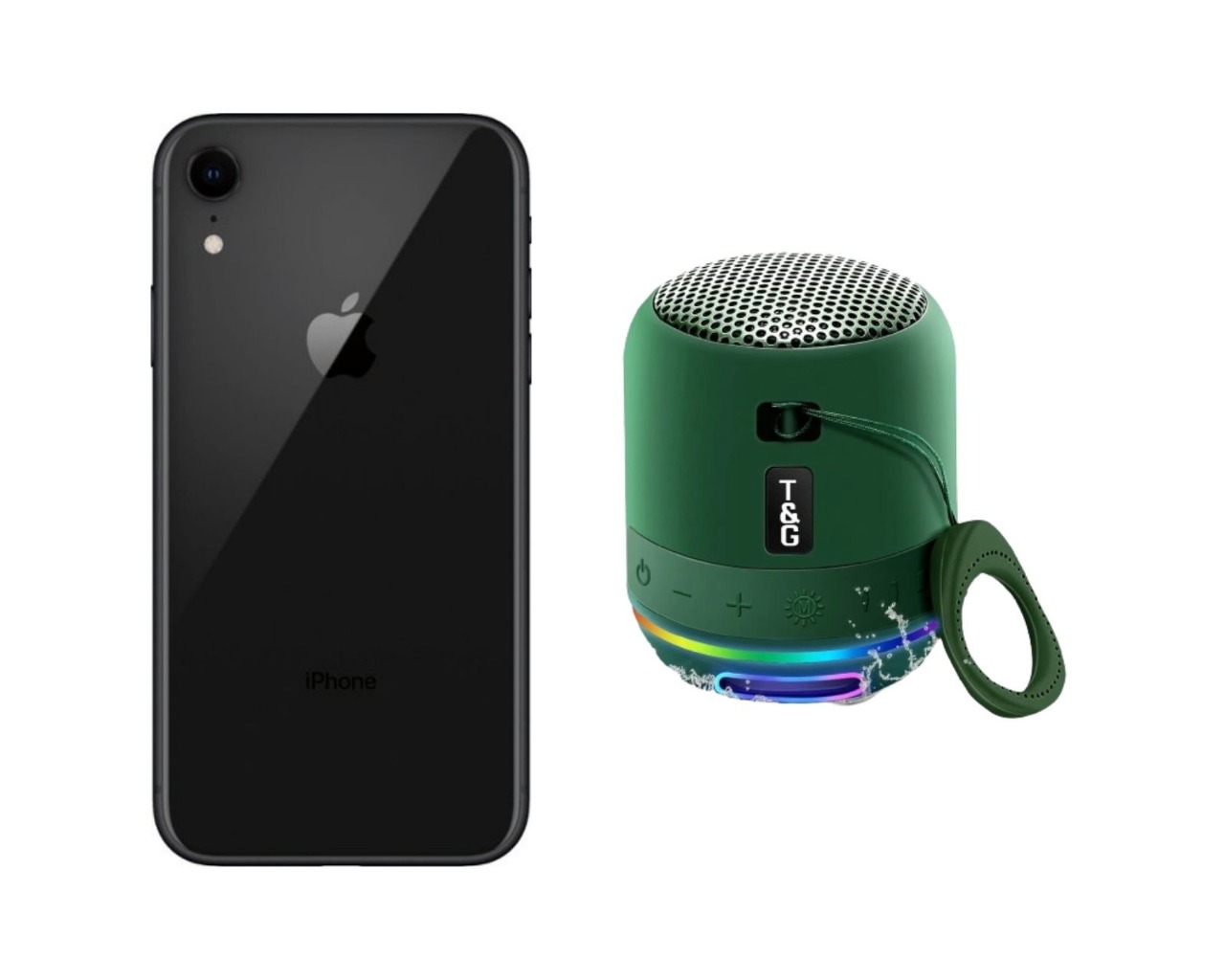 Celular iPhone XR 64gb Reacondicionado color Negro + Bocina Bluetooth