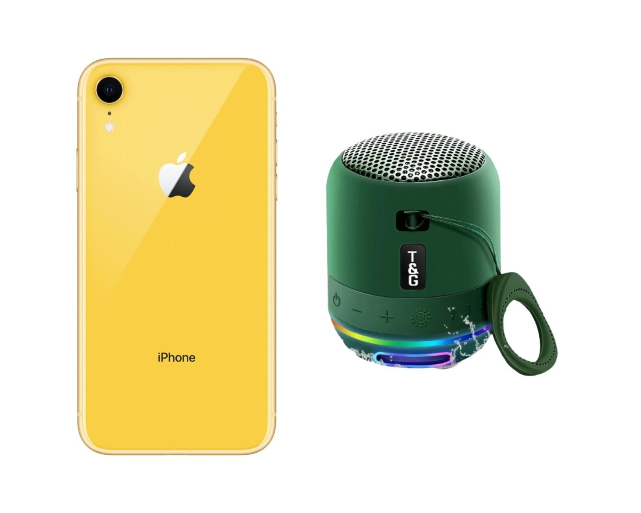 Foto 2 pulgar | Celular iPhone XR 64gb Reacondicionado color Amarillo + Bocina Bluetooth