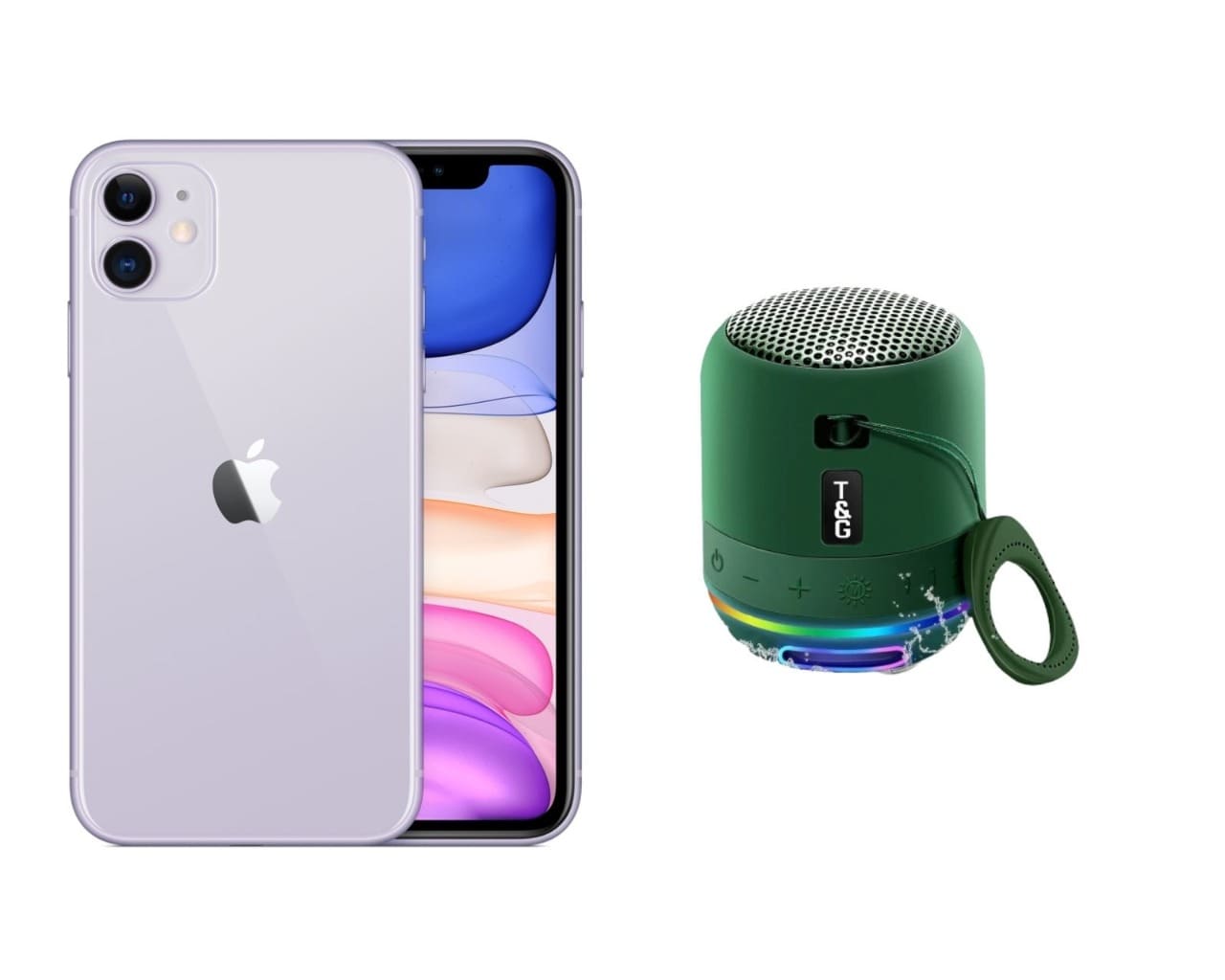 Celular Apple iPhone 11 128gb color Morado Reacondicionado + Bocina Bluetooth $8,999