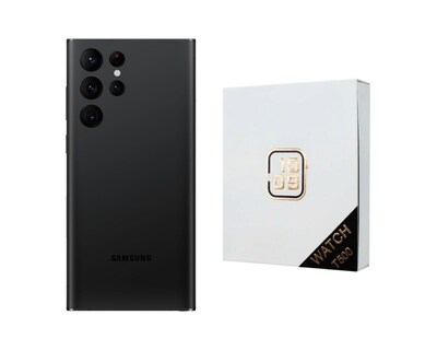 Foto 1 | Celular Galaxy S22 Ultra Reacondicionado 512gb color Negro más Reloj Genérico