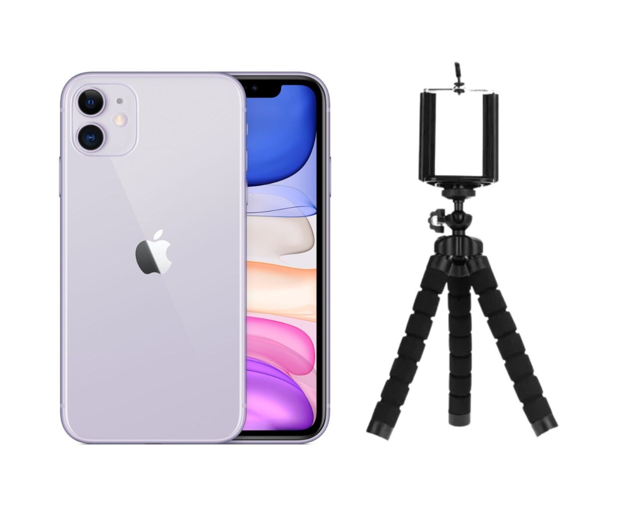 Celular Reacondicionado iPhone 11 128 GB color Purpura más Tripie $8,499