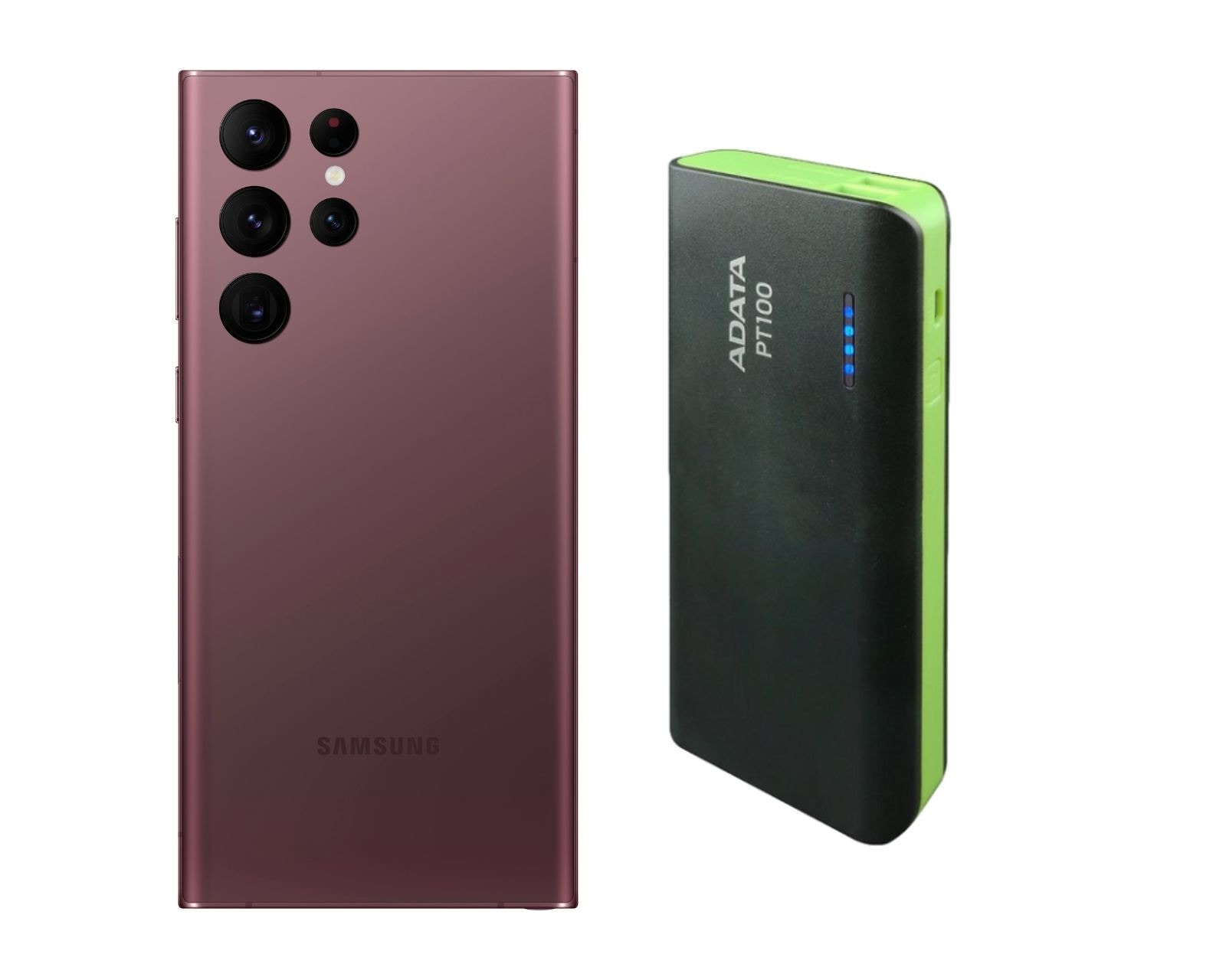 Celular Galaxy S22 Ultra Reacondicionado 128gb Color Borgoña Más Power Bank 10,000mah $14,499