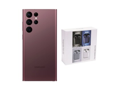 Foto 1 | Celular Galaxy S22 Ultra Reacondicionado 128gb Color Borgoña Más Audífonos Genéricos