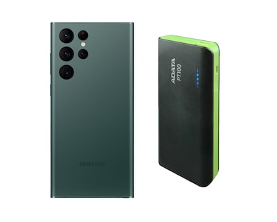 Foto 1 | Celular Galaxy S22 Ultra 256gb Reacondicionado Color Verde Más Power Bank 10,000mah