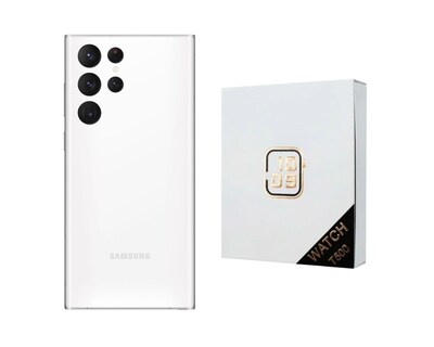 Foto 1 | Celular Galaxy S22 Ultra Reacondicionado 128gb Color Blanco Más Reloj Genérico