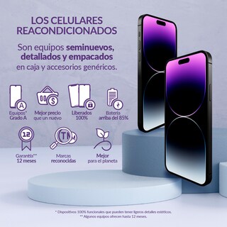 Foto 3 | Celular Apple Reacondicionado iPhone 12 128 Gb color Negro
