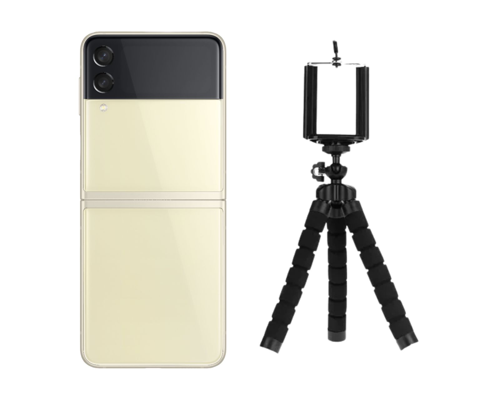 Celular Galaxy Z Flip3 128gb color Beige Reacondicionado Más Trípode