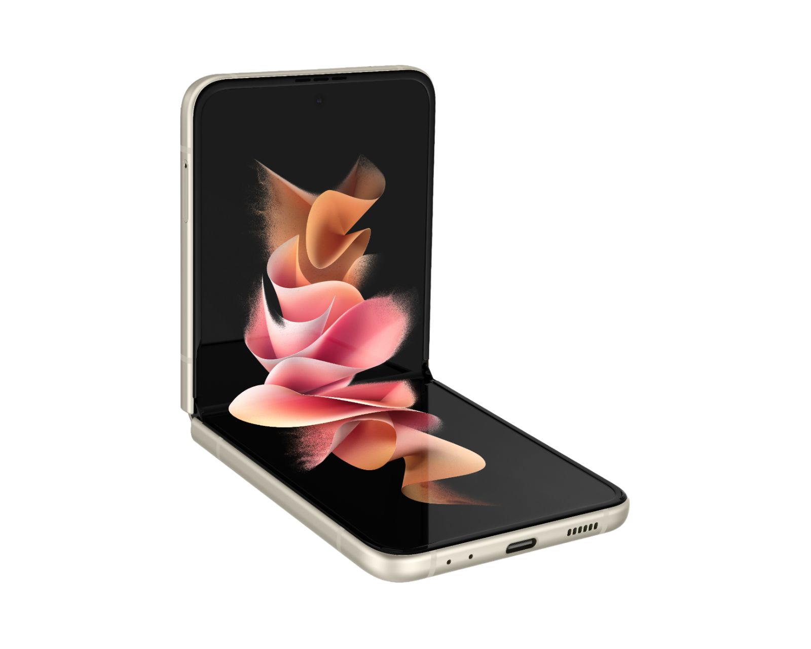 Foto 3 pulgar | Celular Galaxy Z Flip3 128gb color Beige Reacondicionado Más Trípode