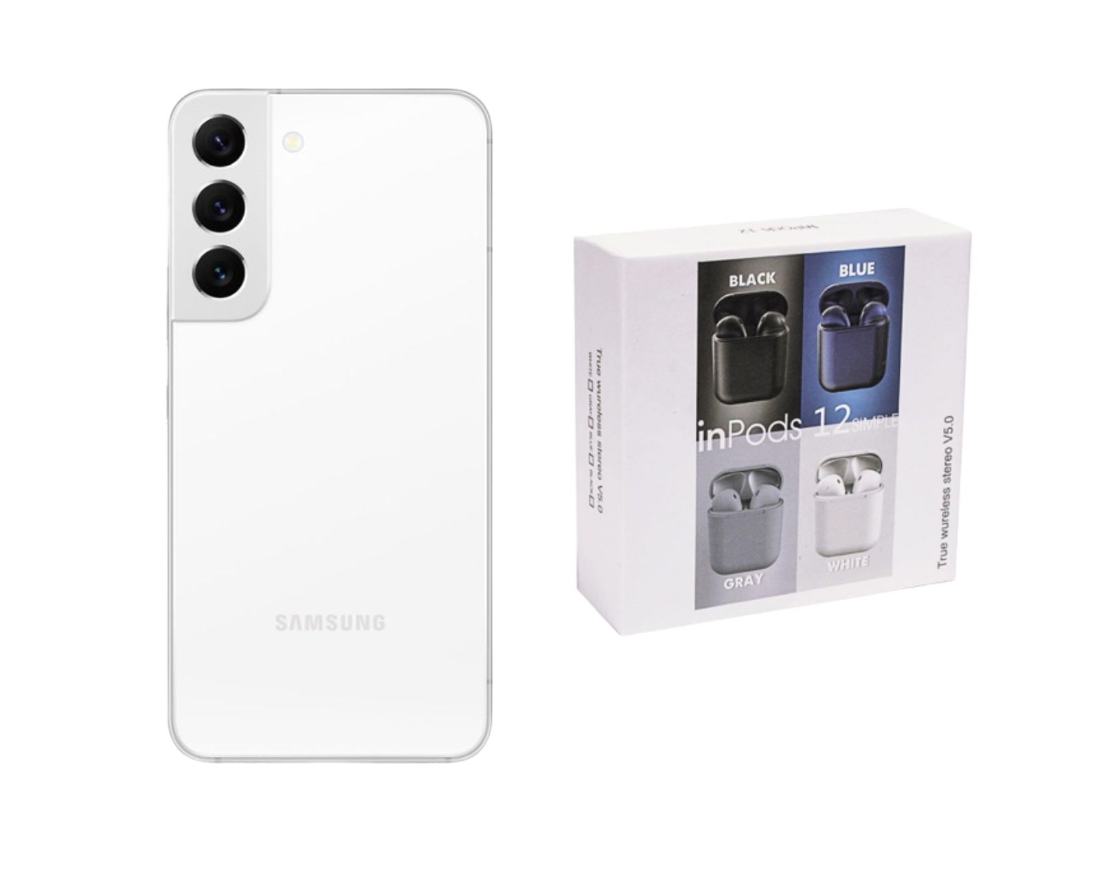 Foto 1 | Celular Samsung S22 Plus 256gb Color Blanco Reacondicionado + Audífonos Genéricos