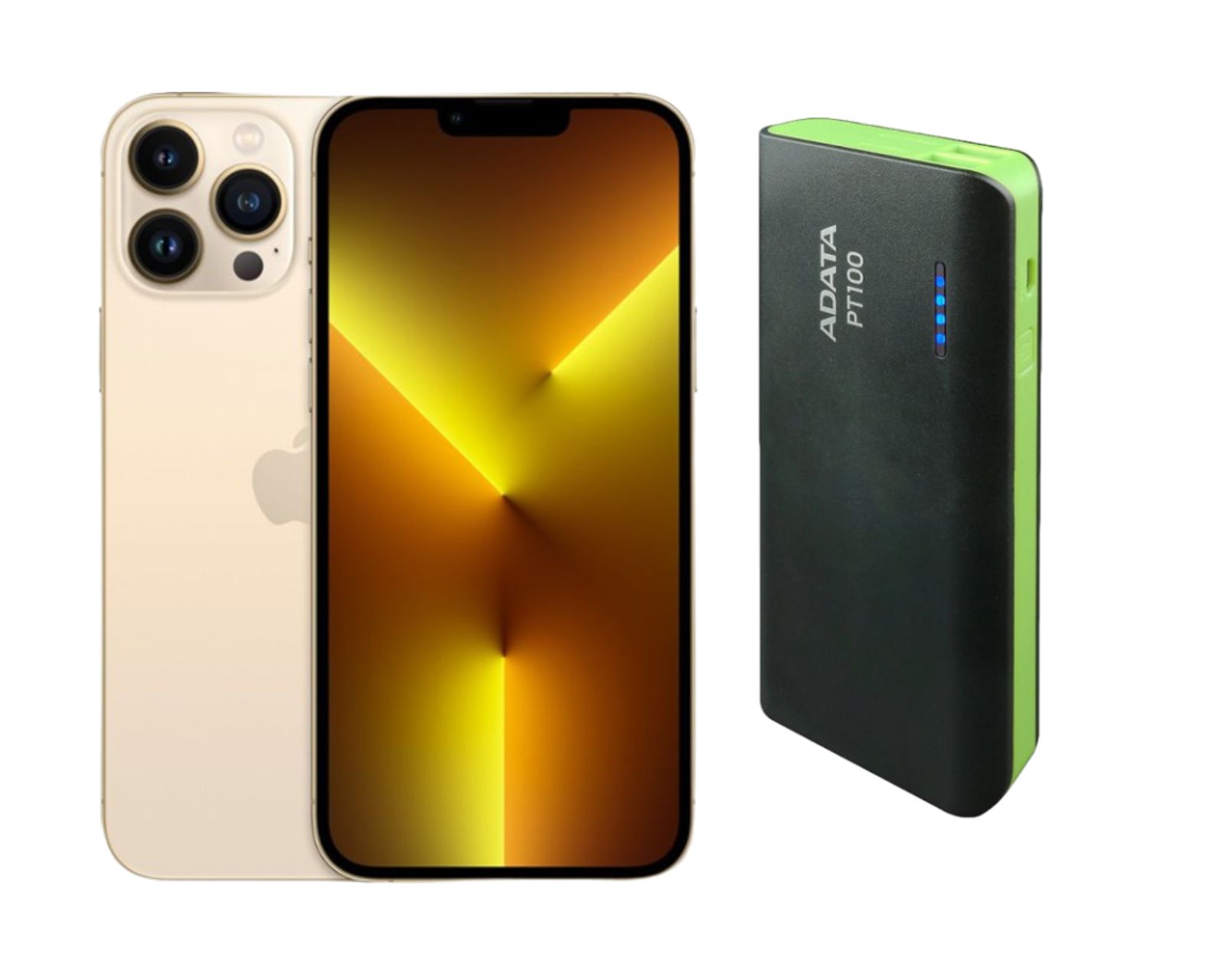 Celular Iphone 13 Pro 128gb Color Dorado Reacondicionado + Power Bank 10,000mah