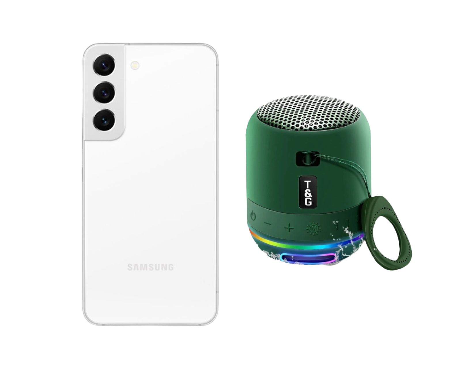 Celular Samsung S22 Plus 128gb Color Blanco Reacondicionado + Mini Bocina