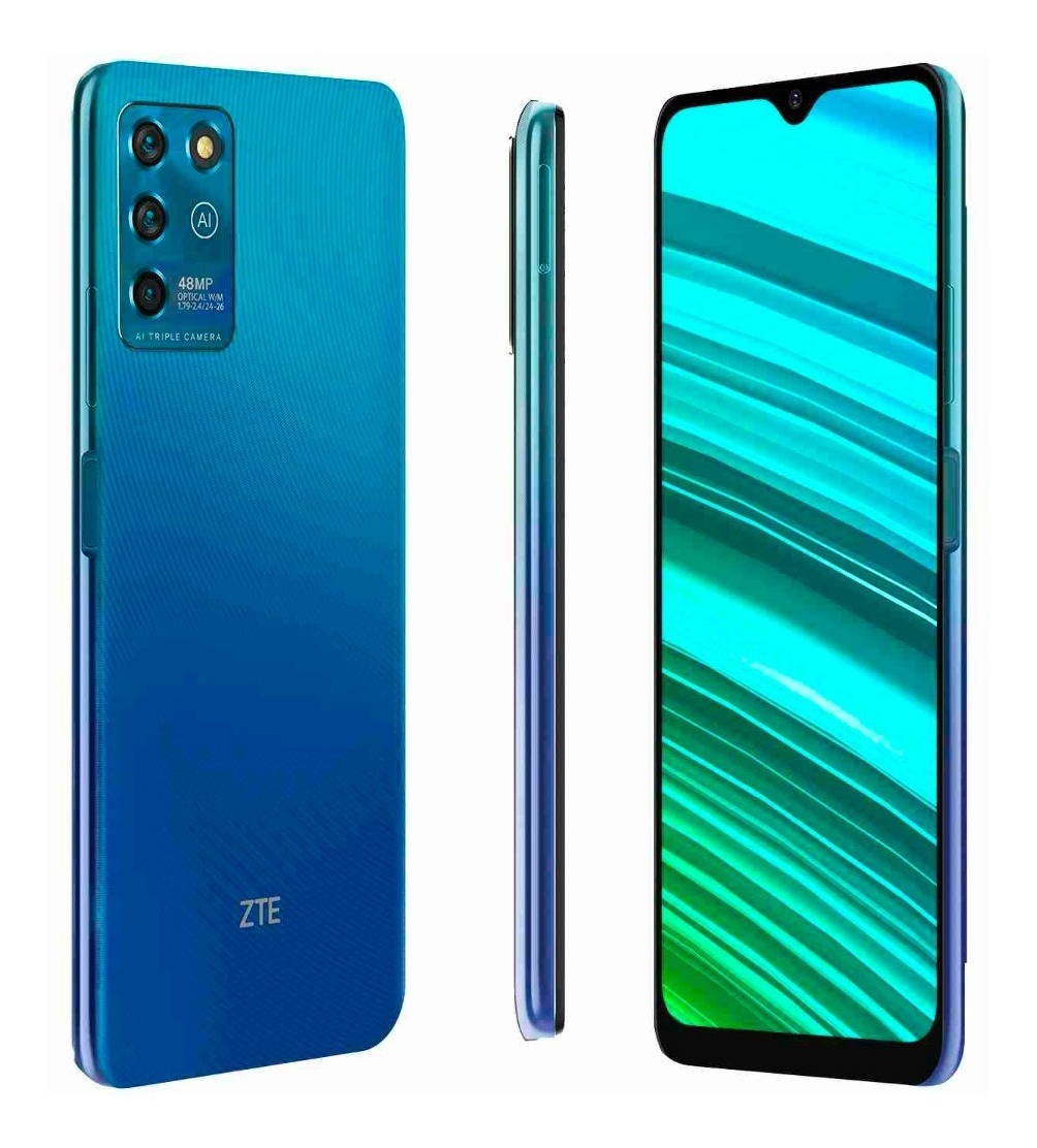 Teléfono Celular Smartphone Zte Blade V30 Vita 128 Gb 6.82  color Azul Desbloqueado/ Reacondicionado