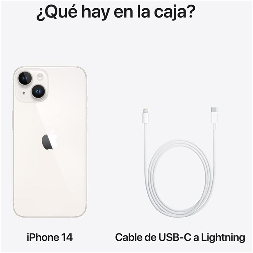 Foto 3 pulgar | Celular Apple Iphone 14 128gb 6.1 Oled Super Retina Xdr 12mp Dual Sim Blanco Reacondicionado