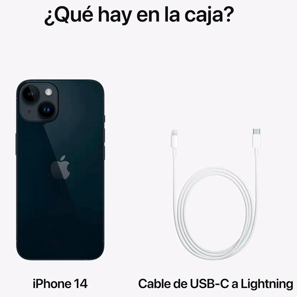 Foto 3 pulgar | Celular Apple iPhone 14 Plus 128gb 6.7 Oled Super Retina XDR 12mp Dual Sim color Negro Reacondicionado