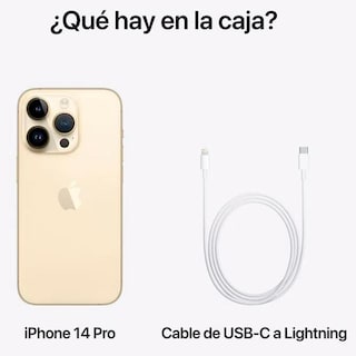 Foto 2 | Celular Apple iPhone 14 Pro 256GB 6.1 Oled Dual Sim color Dorado Reacondicionado
