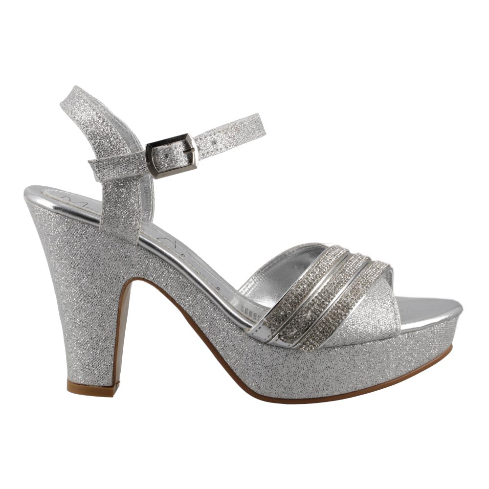 Foto 2 pulgar | Zapato Mujer Magic Cloud By Sprinkles 10210 Plata Sandalia Elegante Vestir Fiesta Talla 23 A 26 E