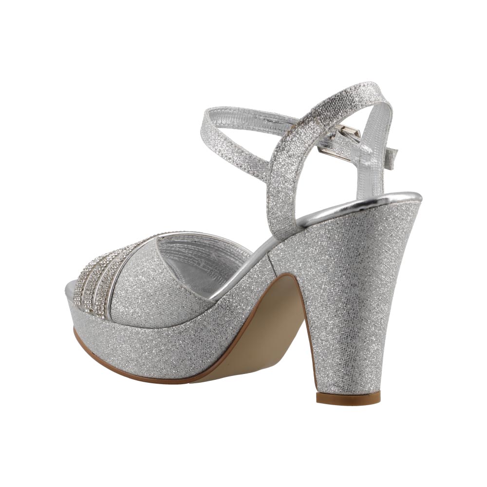 Foto 5 pulgar | Zapato Mujer Magic Cloud By Sprinkles 10210 Plata Sandalia Elegante Vestir Fiesta Talla 23 A 26 E