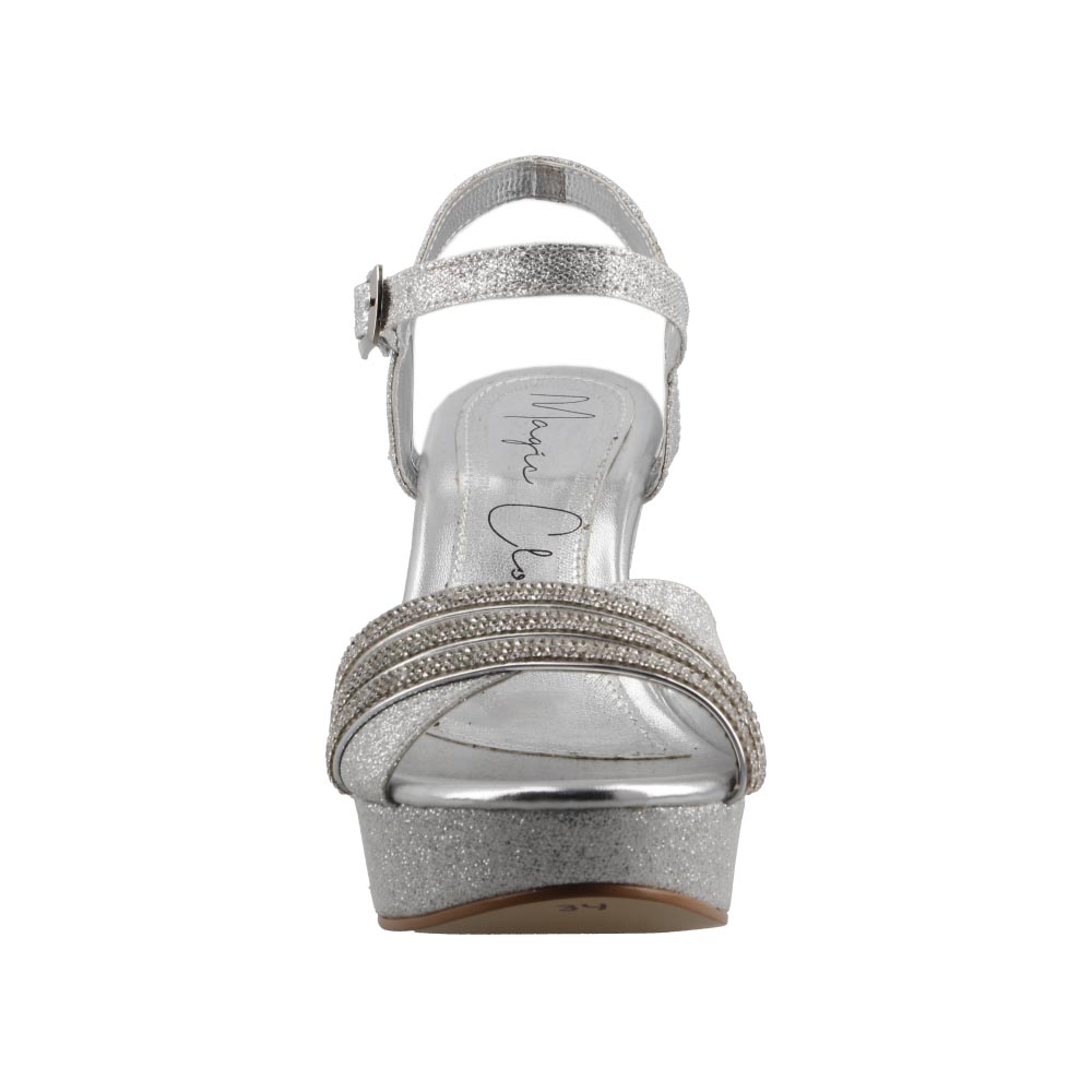 Foto 6 pulgar | Zapato Mujer Magic Cloud By Sprinkles 10210 Plata Sandalia Elegante Vestir Fiesta Talla 23 A 26 E
