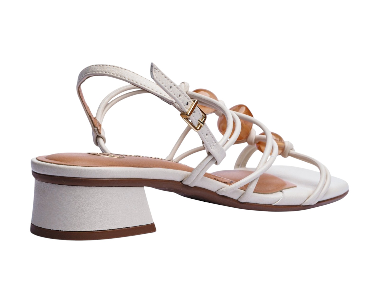 Foto 4 pulgar | Sandalia Tacón Para Mujer Lob Footwear Gaspea Pronta/pelica Blanco 86805059