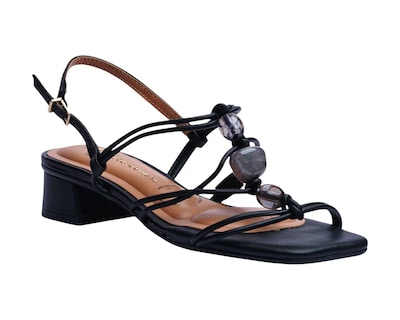 Foto 1 | Sandalia Tacón Para Mujer Lob Footwear Gaspea Pronta/pelica Negro 86805058