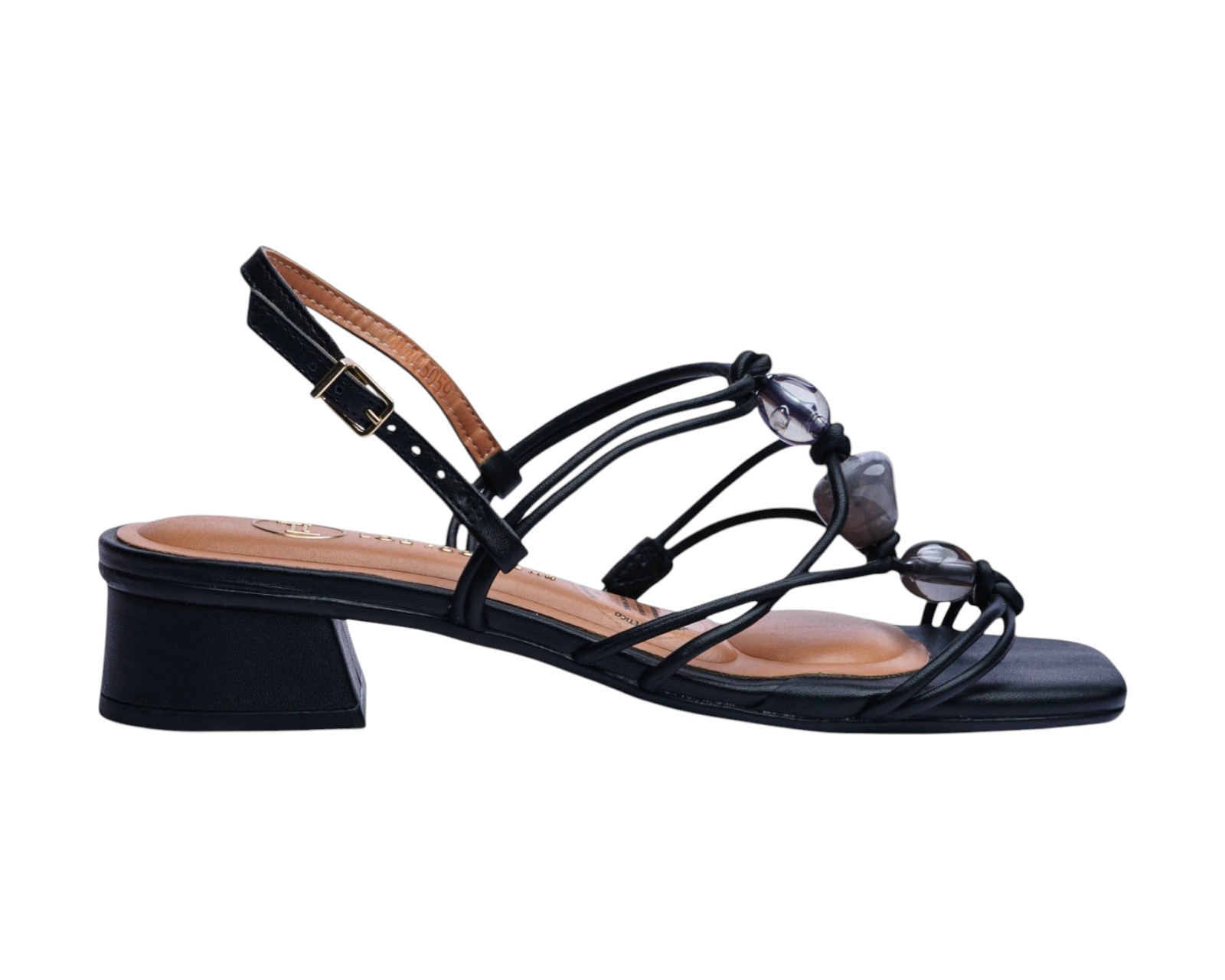 Foto 3 pulgar | Sandalia Tacón Para Mujer Lob Footwear Gaspea Pronta/pelica Negro 86805058