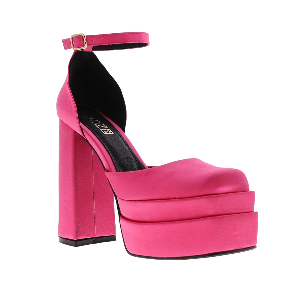 Foto 3 pulgar | Tacones Roze Shantung Rosa Para Mujer