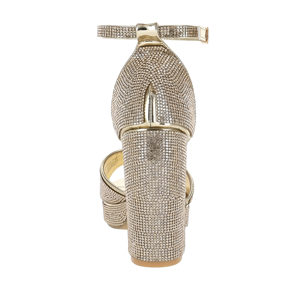 Foto 2 | Roze Tacones Plataforma Gold Para Mujer