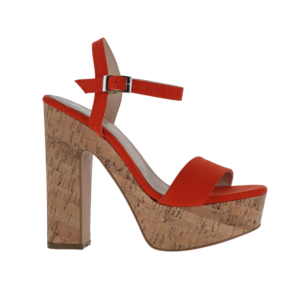 Foto 1 | Tacones Roze 9625 Naranja Para Mujer