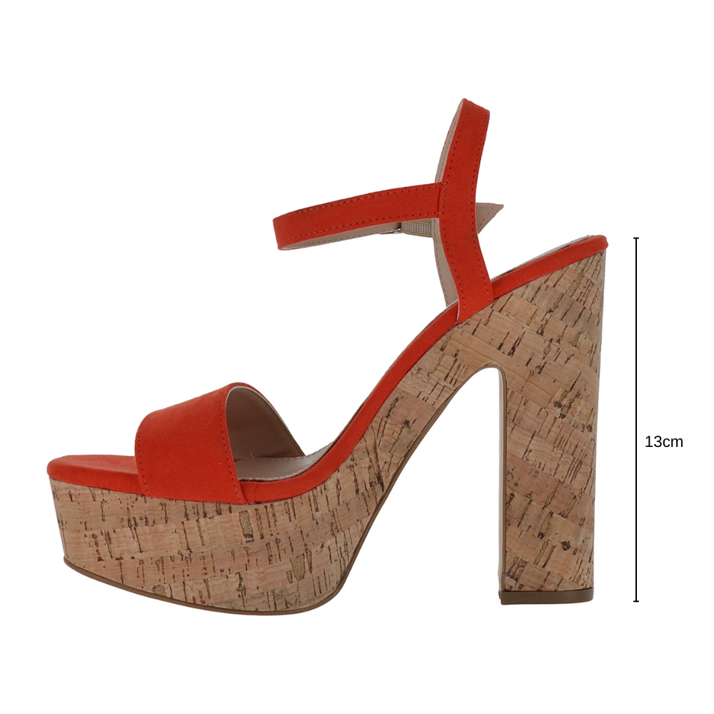 Foto 3 | Tacones Roze 9625 Naranja Para Mujer