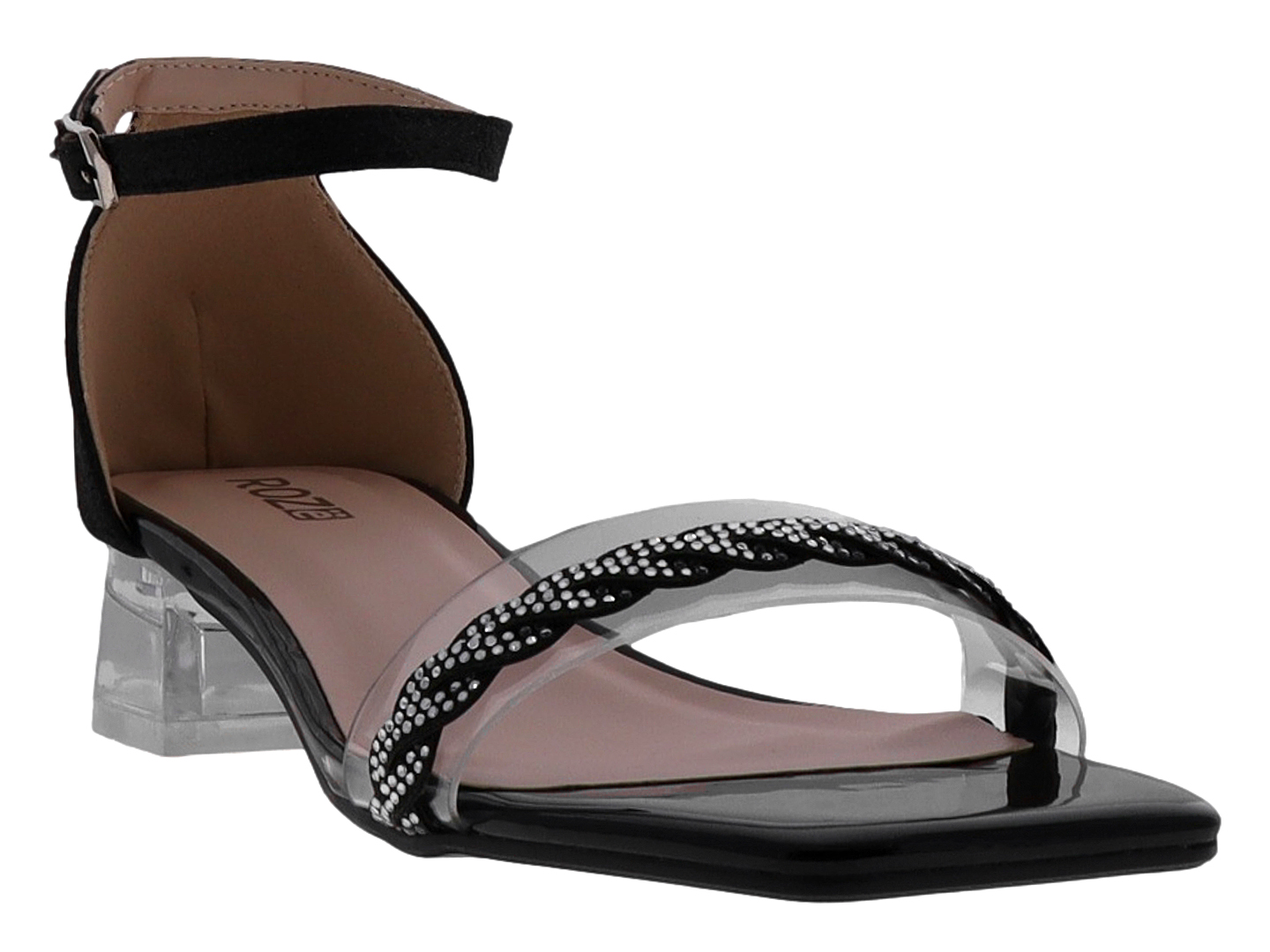 Foto 2 pulgar | Tacones Roze 22i515 Negro Para Mujer