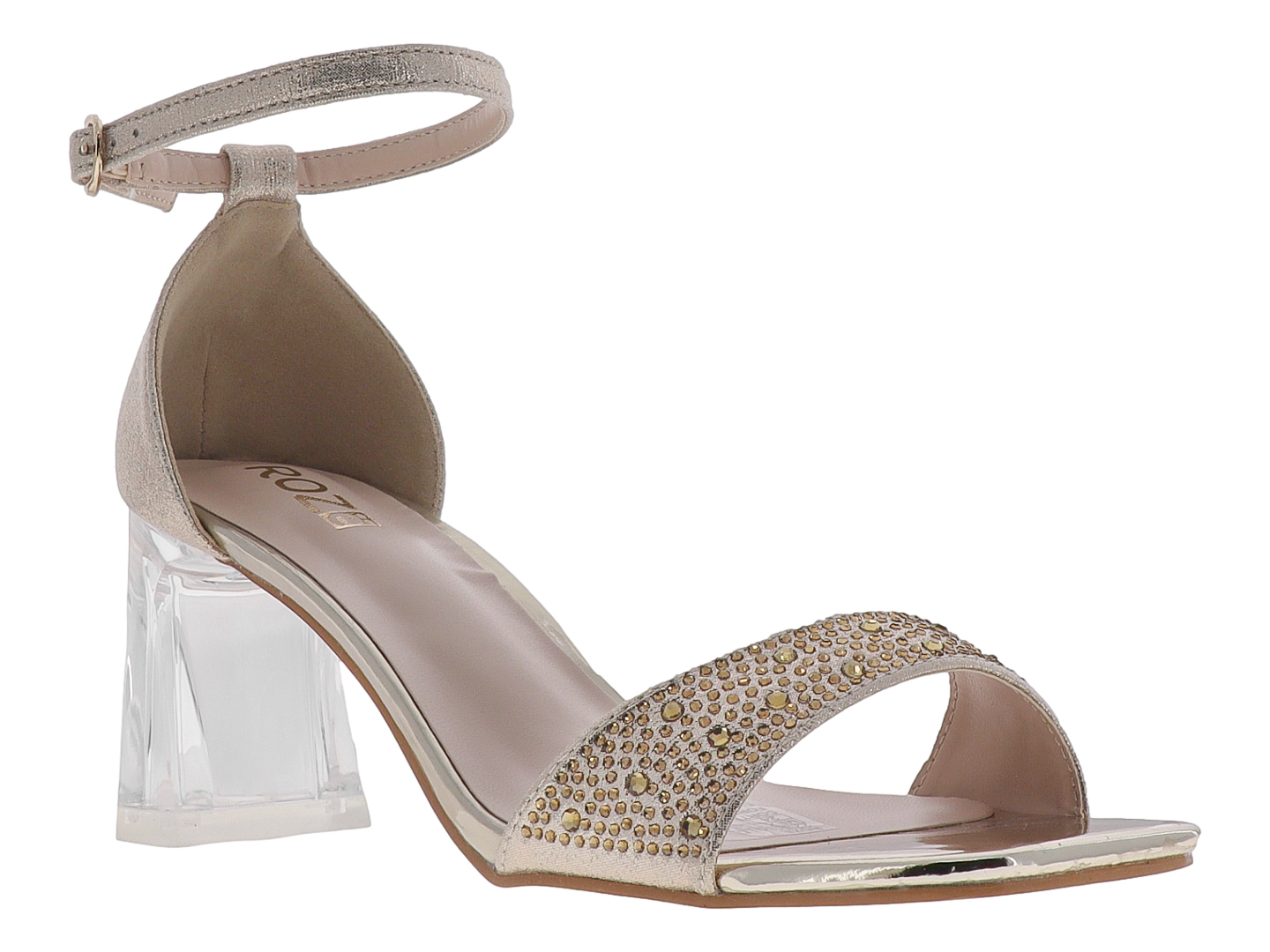 Foto 1 | Tacones Roze 22i518 Oro Para Mujer