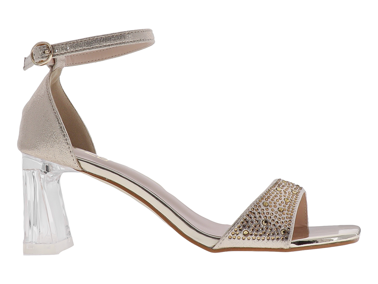 Foto 2 | Tacones Roze 22i518 Oro Para Mujer