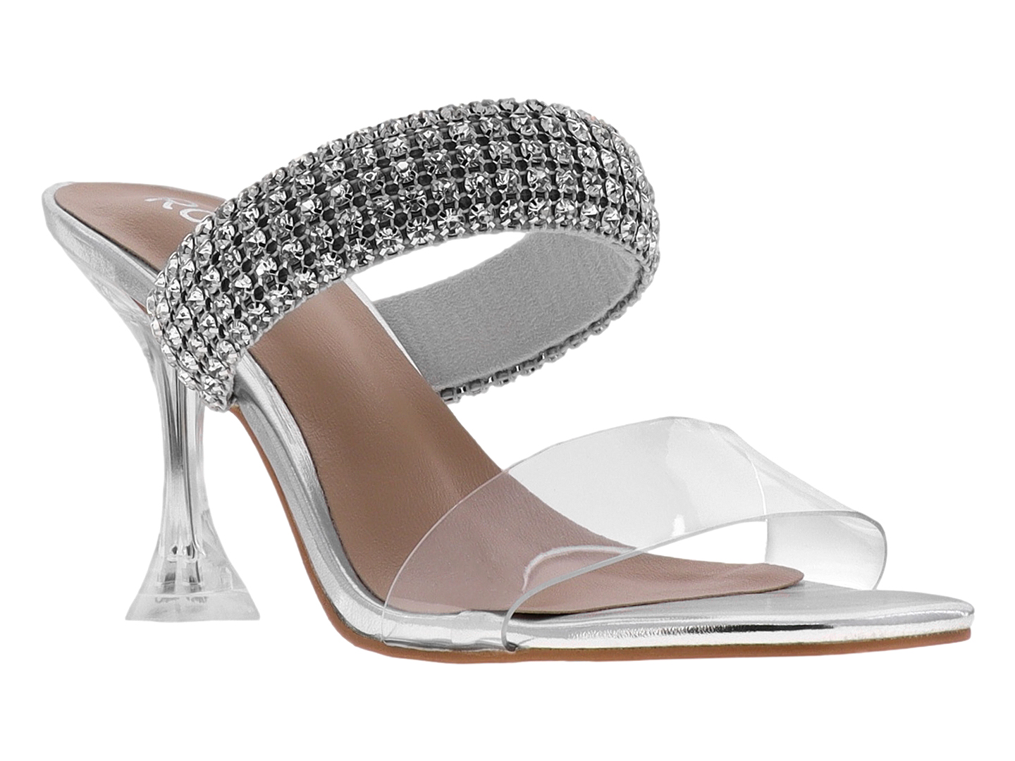Foto 1 | Tacones Roze 22i527 Plata Para Mujer