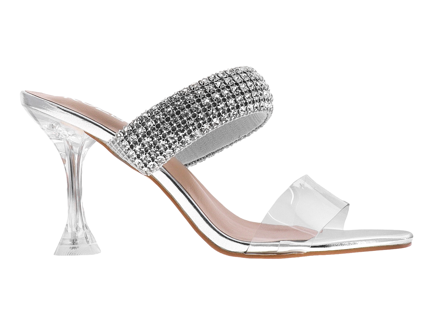 Foto 2 | Tacones Roze 22i527 Plata Para Mujer
