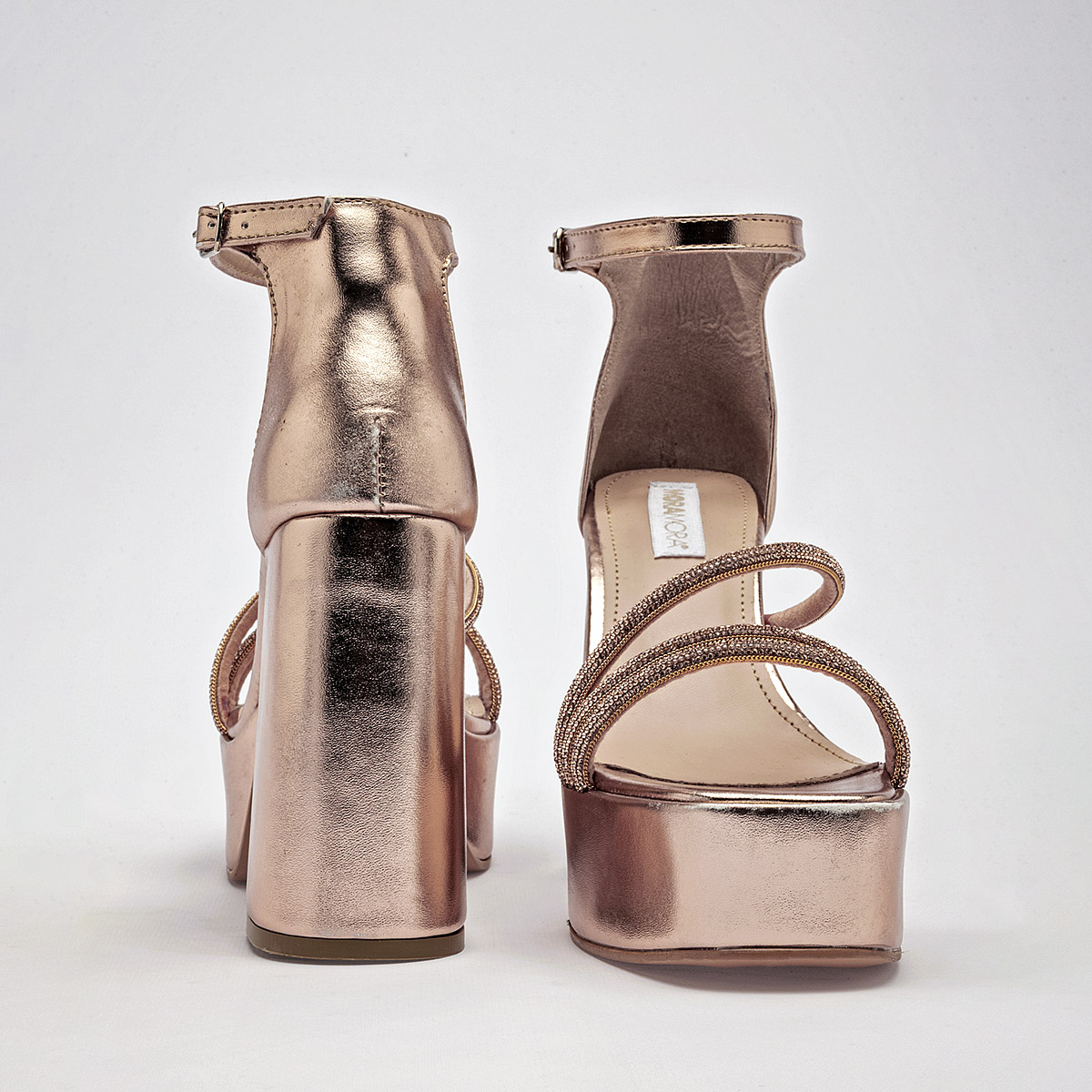 Foto 4 pulgar | Moramora Zapatillas De Fiesta Para Mujer Dorado Rosa