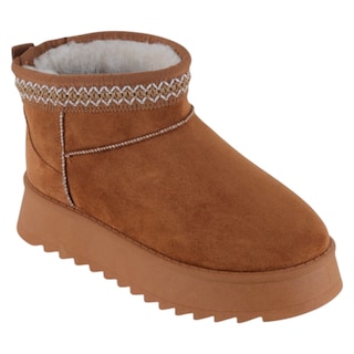 Foto 2 | Botas Casuales Exterior Gamuza Color Café Para Mujer De Rbbasics