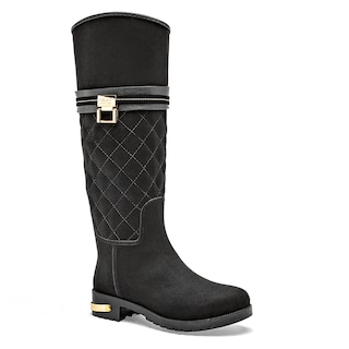 Foto 1 | Top Moda Botas De Lluvia Para Mujer Negro Impermeable