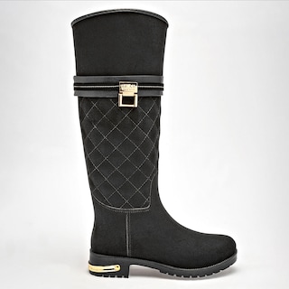 Foto 4 | Top Moda Botas De Lluvia Para Mujer Negro Impermeable