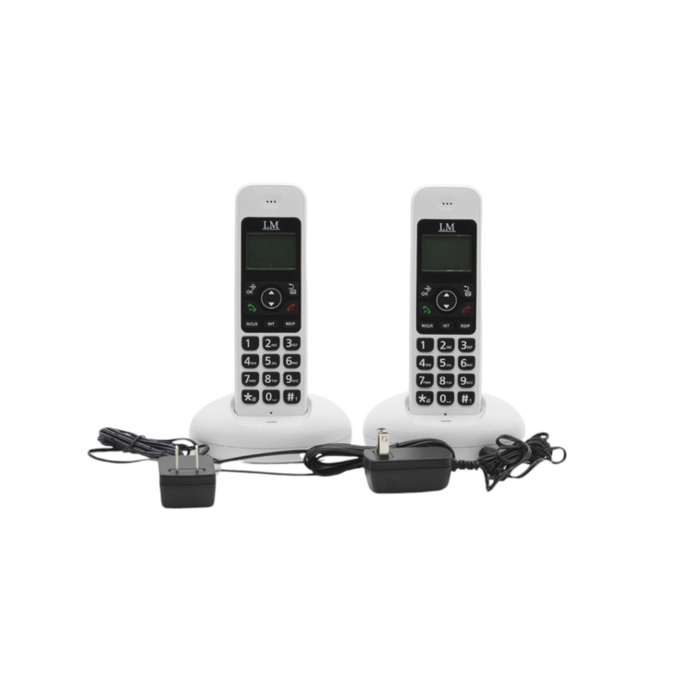 Foto 5 pulgar | Kit De Teléfonos Inalámbricos Lm, Lm-1702-2| Con Pantalla Lcd De 3 Líneas |teléfono Con Agenda |teléfono Co