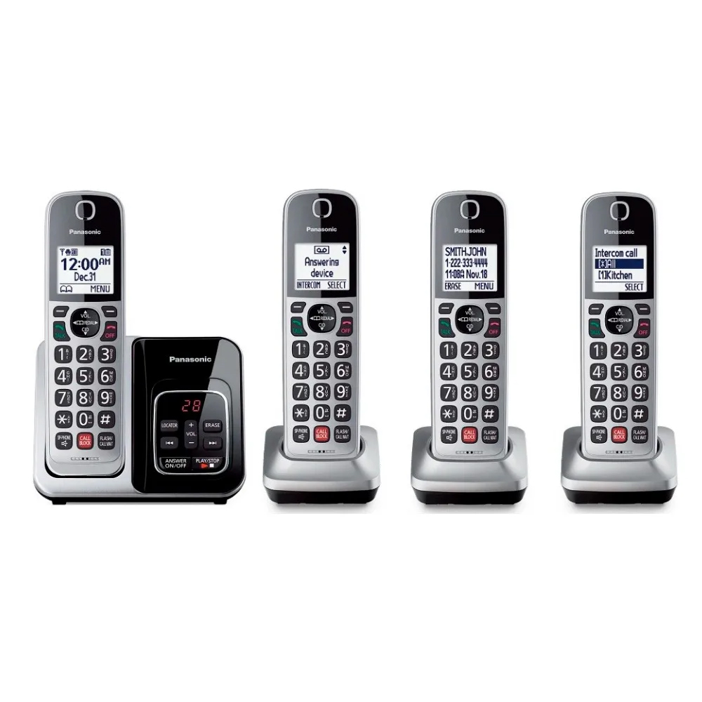 Foto 2 pulgar | Teléfono Inalámbrico Panasonic KX-TGC384C 4 Extensiones