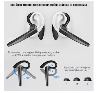 Foto 4 | Audífonos Inalámbricos Mic Llamada Inalámbricos Reduc-ruido
