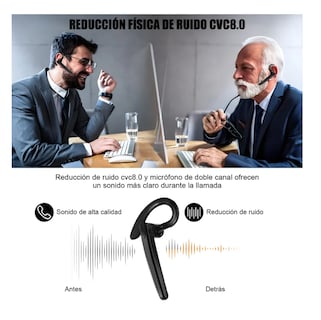 Foto 5 | Audífonos Inalámbricos Mic Llamada Inalámbricos Reduc-ruido