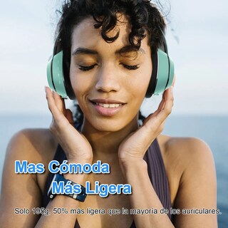 Foto 4 | Auriculares Inalámbricos Bluetooth Diadema Plegable De Diadema Lab.g Verde